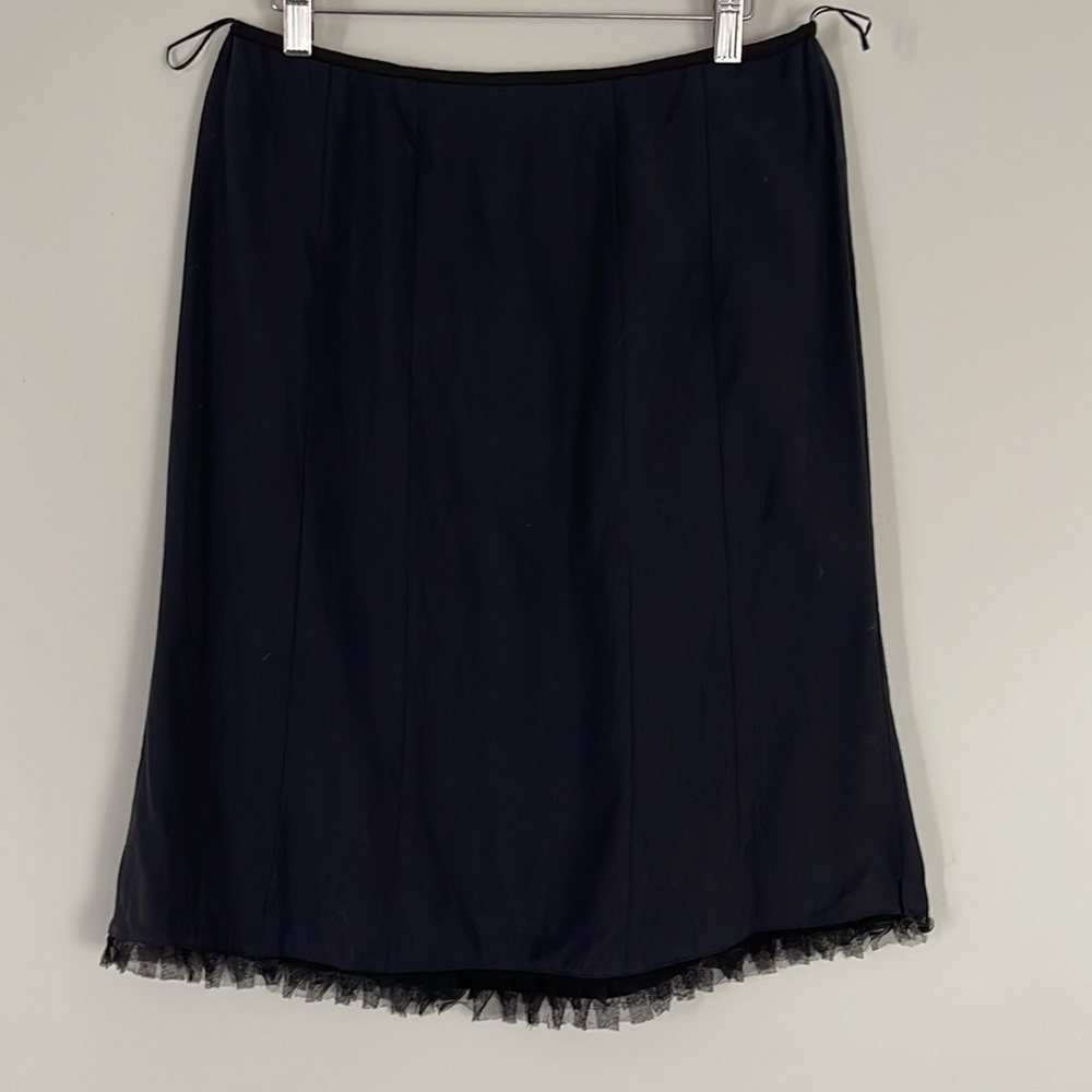 Chine Collection Ruffled Hem Womens Skirt Sz 3